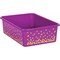 Teacher Created Resources Storage Bin, Plastic, Purple/Gold, 3 PK TCR20899 - alternate 2
